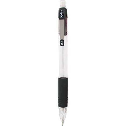 Zebra Z-Grip Mechanical Pencil, 0.7mm Point Size, HB #2 Graphite, Black Grip (Pack of 6, 144 Count Total)