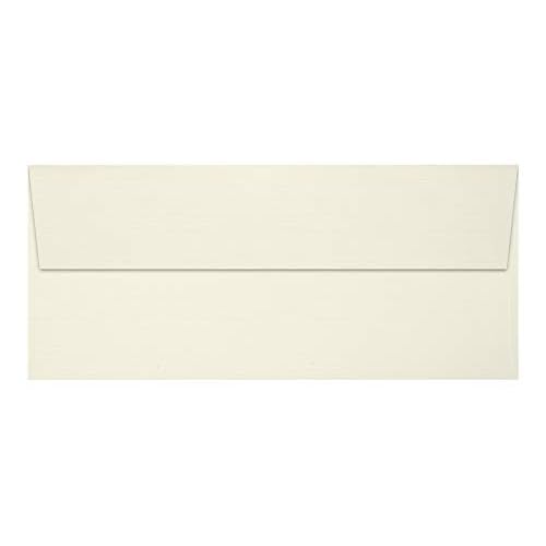 LUXPaper #9 Slimline Invitation Envelopes | Peel & Press | 3 7/8" x 8 7/8" | Natural Linen | 80lb. Text | 250 Qty