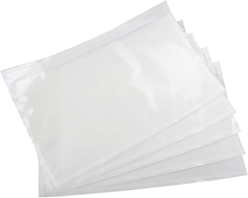7.5" x 5.5" Clear Shipping Label Sleeves, Self-Adhesive Packing Slip