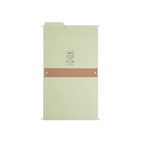 Smead FasTab Hanging Box Bottom File Folder, 2¡± Expansion, 1/3-Cut Built-in Tab, Letter Size, Moss, 20 per Box (64201)