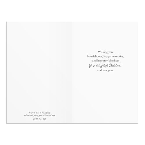 DaySpring - Black and White Christmas Classics - 60 Bulk Christmas Boxed Cards and Envelopes (U1347)