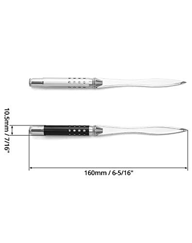 Metal Letter Opener with Safe Edge - Ergonomic Envelope Cutter for Office & Home