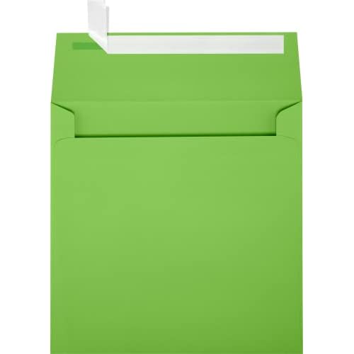 LUXPaper Square Invitation Envelopes | Peel & Press | 6" x 6" | Limelight Green | 80lb. Text | 250 Qty