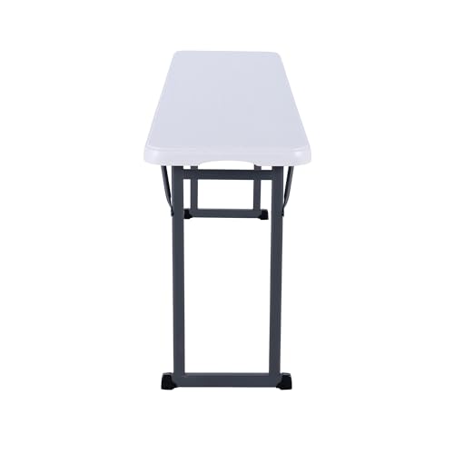 Lifetime 6-Foot Seminar Table - Folding, UV-Protected HDPE Top, Indoor/Outdoor