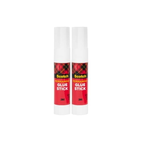 Scotch Permanent Glue Sticks, Acid-Free Non-Toxic Adhesive (2-Pack) ? Strong & Fast Bond, No-Mess Application for Paper, Photos, Crafts