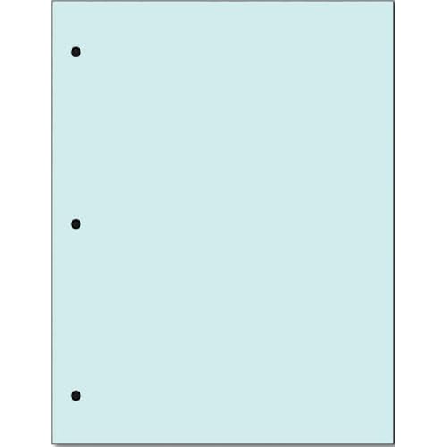 Copy And Printing Color Paper, 20 Lb. 3 Hole Punch 500 Sheets Per Ream. (Blue)