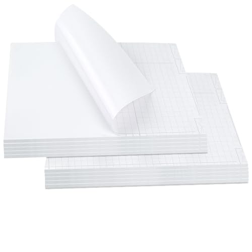 12x16 Self-Adhesive Foam Board Pack of 10 - White 3/16" Thick for Mounting