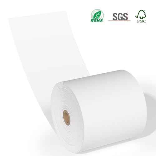 15 Rolls 3 1/8 x 230 Thermal Paper Receipt Rolls 55 GSM Premium Quality Thick paper For POS Cash Register BPA Free-Methdic
