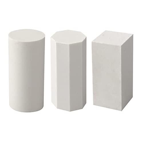 3D Gypsum Geometry Sketch Drawing Model Mini Art Crafts Geometry Mold 10 Pcs Resin Shapes Sketch Basic Form Learning Tools Home Decor Drawing Practice Sculpture Props, 1.2 Inch to 2 Inch