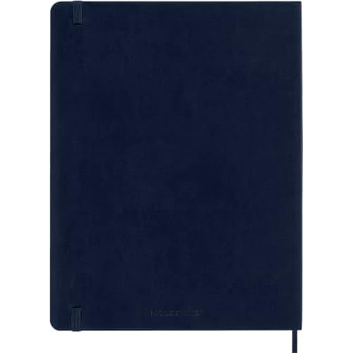 Moleskine Classic 12 Month 2026 Weekly Planner, Soft Cover, XL (7.5" x 9.75"), Sapphire Blue, 144 pages