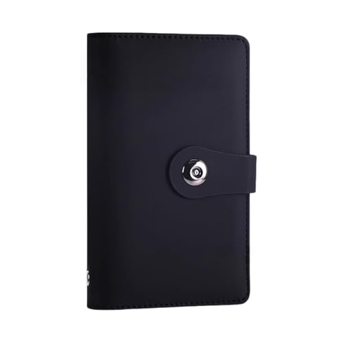 SUSOYAOCHEN Black Envelope Challenge Binder with Lock, Savings Book & 100 Envelopes