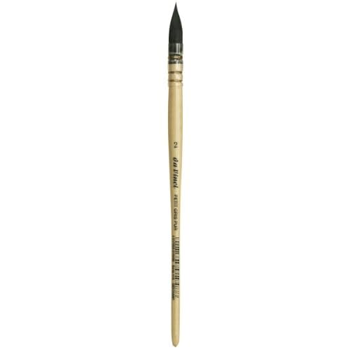 da Vinci Watercolor Series 418 Petit Gris Pur Paint Brush, Wash/Mop Pure Russian Blue Squirrel, Size 2 (418-02)