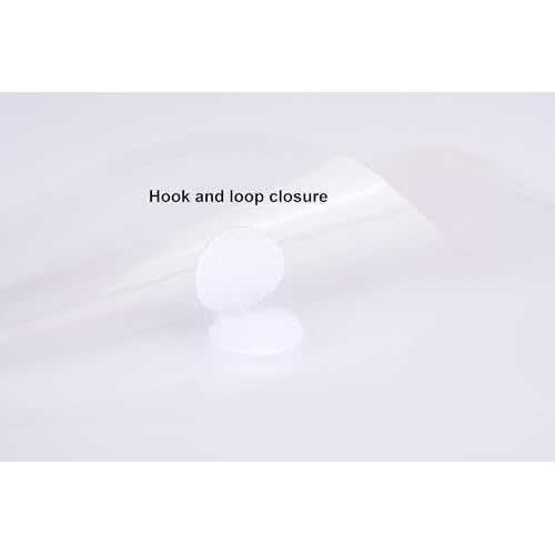 8.5 x 11 Vertical Clear Letter Sized Plastic Envelopes Document File Storage Holder 40 Pack Hook Loop Closure