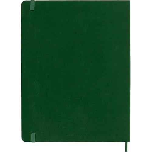 Moleskine Classic Notebook, Soft Cover, XL (7.5" x 9.5") Dotted, Myrtle Green, 192 Pages