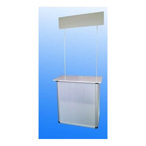 Premium Promotion Counter Table Kiosk Aluminum Frame Display Supermarket Demo Trade Show Exhibition Displayo Pop up Booth