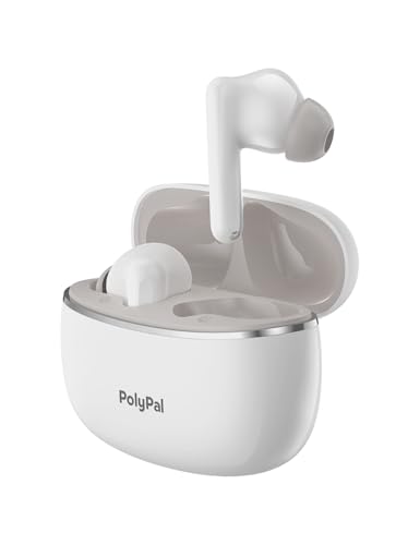 Timekettle Polypal P1 AI Translation Earbuds - Real-Time Language Translator, 43 Languages, Bluetooth, Noise Cancellation
