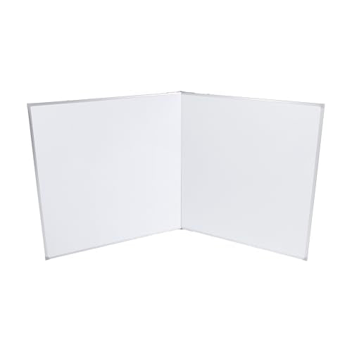 Flash Furniture Hercules Commercial Magnetic Dry Erase Board, Aluminum Whiteboard with Wall Mount, Marker Tray, Eraser, 3 Markers, 6 Magnets, 72" x 40"