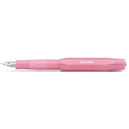 Kaweco Frosted Sport Premium Fountain Pen Luxury for Ink Cartridges with Steel Nib I Sport Fountain Pen Blush Pitaya Nib Width B (Wide)