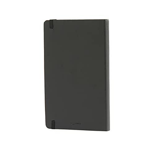Amazon Basics Hardcover Lined Notebook - 240 Pages, 5x8.25 inches, Black