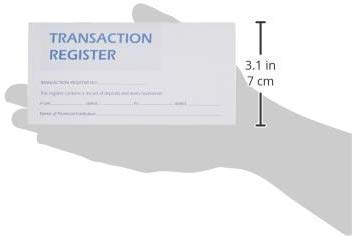12-Pack Easy Read Checkbook Register - Personal & Business Transaction Log