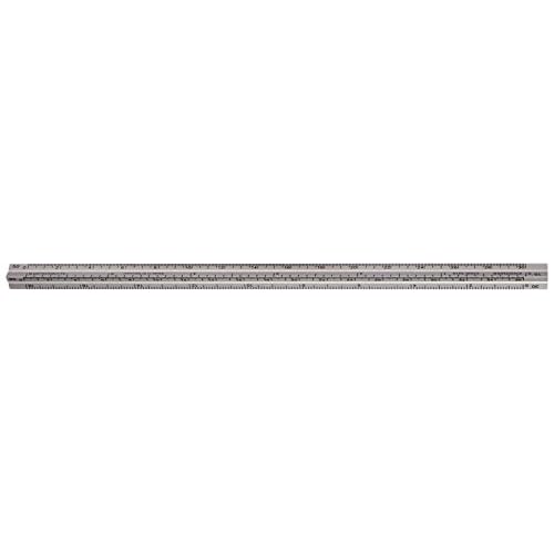 Alumicolor 3210-1 3000 Series Engineer Pocket Scale, Silver