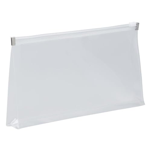 JAM Paper #10 Business Plastic Envelopes with Zip Closure - 3 Pack, Clear