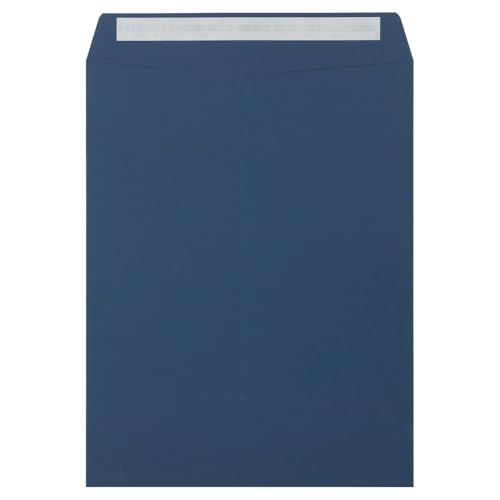 LUXPaper Navy Blue 10x13 Open End Envelopes Pack of 50 | Peel & Press, 80lb Text