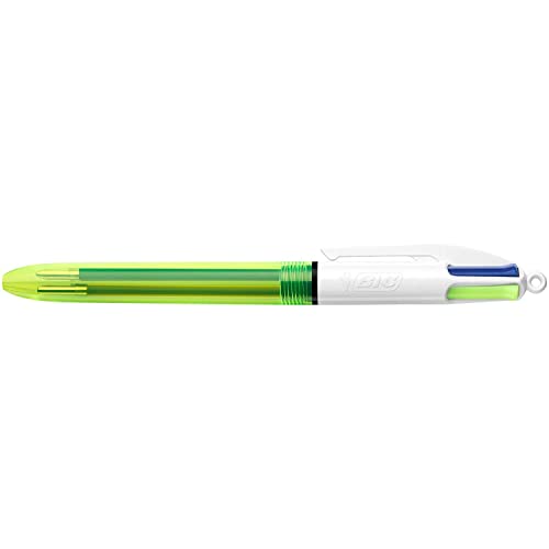 BIC 4 Colour Fluo Black/Blue/Red/Yellow Highlighter Pack 12