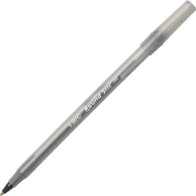 BIC Round Stic Xtra Life Ballpoint Pens 60 Pack - Black Ink, Long-lasting, Smooth Writing