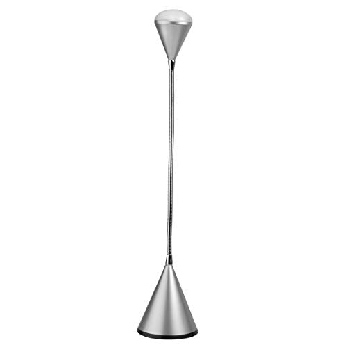 OttLite 286SV9 LED Cone Desk Lamp, 4.4" x 9.06" x 11.44", Silver