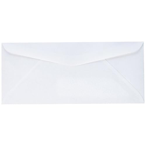 LUXPaper #9 Business Window Envelopes | Commercial Flap | Security Tint | 3 7/8" x 8 7/8" | White | 24lb. Text | 500 Qty