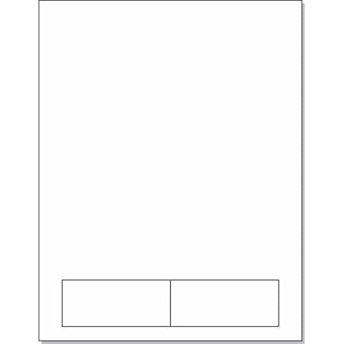 NextDayLabels - 8-1/2" x 11 24# Integrated Label Form with 2 Labels of 3-1/2 x 1-1/2" Each (500)