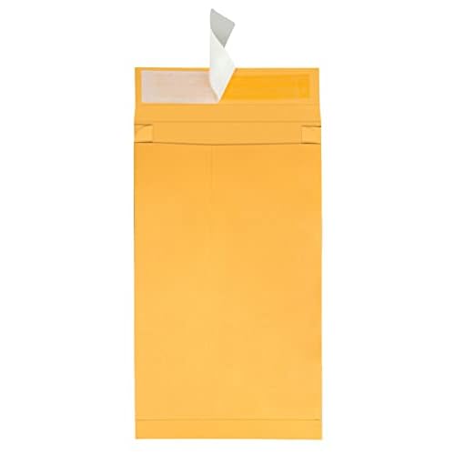 Quality Park Large Format/Catalog Envelopes, Redi-Strip, Kraft, 10 x 15, 25 per Box, (QUA93338),Light Brown