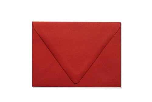 LUXPaper A6 Contour Flap Invitation Envelopes | 4 3/4" x 6 1/2" | Ruby Red | 80lb. Text | 250 Qty