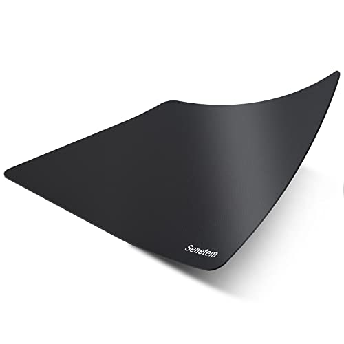 Senetem 4-Pack Gaming Mouse Pad - Non-Slip Black, 11L x 8.6W Inches