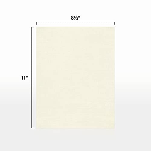 LUXPaper 8.5" x 11" Paper | Letter Size | Natural Linen | 80lb. Text | 250 Qty