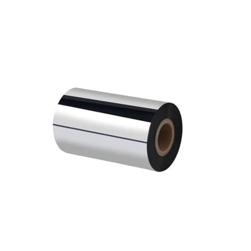 Enhanced resin ribbon for barcode thermal transfer ribbon printer for light film matte film coated paper 110mm300m PET/PVC stickers zebra printer.
