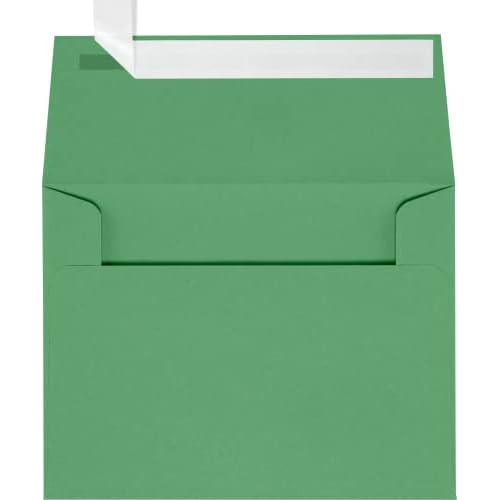 LUXPaper A2 Invitation Envelopes | Peel & Press | 4 3/8" x 5 3/4" | Holiday Green | 60lb. Text | 250 Qty