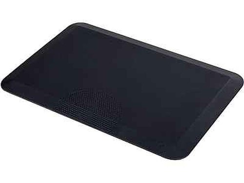 Safco Anti-Fatigue Mat, 20" x 30", Reduces Fatigue, Increases Comfort, Durable Self-Skinning Polyurethane for Home & Office, Black