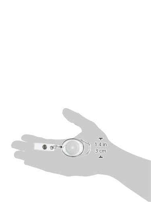 GBC BadgeMates Translucent Carabiner Badge Reel, Clear, 25 Reels per Pack (3748080)