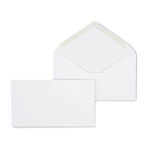 Staples #6 White Business Envelopes V-Flap Gummed Pack of 500, Style D