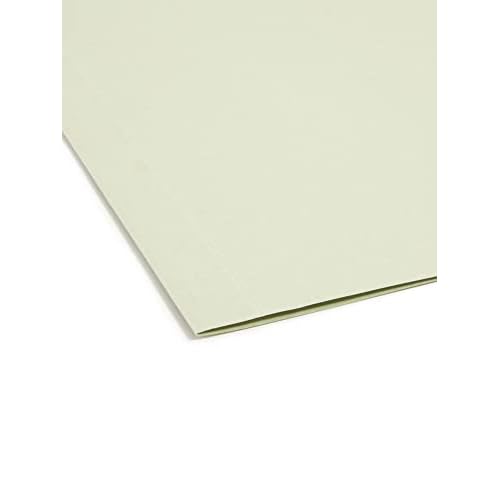 Smead FasTab Hanging Box Bottom File Folder, 2¡± Expansion, 1/3-Cut Built-in Tab, Letter Size, Moss, 20 per Box (64201)