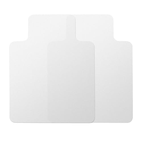 AiBOB 2 Pack Office Chair Mat for Hardwood Floor, 36 X 48 inches, Hard Floor Chair Mats Under Computer Desk, Easy Glide for Rolling Chairs, No Curling