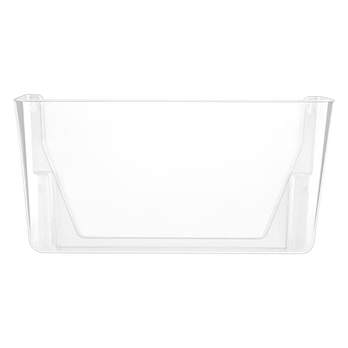 Amazon Basics Clear Wall File Organizer - 1-Pocket Letter Size, Space Saving