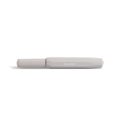 Kaweco SKYLINE Fountain Pen Granite Grey, Fine Nib Sport Octagonal Clip Chrome
