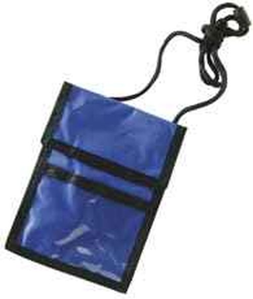 Event Badge Holder and Breakaway Lanyard Combo, Name Badge Holder with Pen Loops and Zipper Pocket, Name Tag Holder with Storage Pouches, Royal Blue (25 Pack)