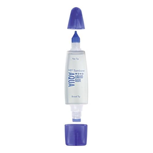 Tombow PT-WTC-10P Liquid Aqua Glue Extra Strong with Two Tips - Pack of 10