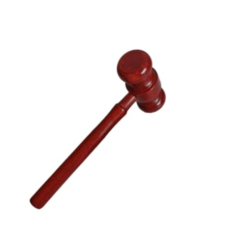 Handmade Wooden Gavel - Vintage Judge & Auction Prop, Desk Accessory