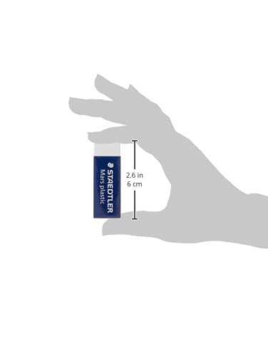 STAEDTLER Mars Plastic Vinyl Erasers 4-Pack - White, Latex-Free, Precise & Minimal Crumbling