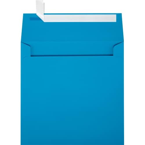 LUXPaper Square Invitation Envelopes | Peel & Press | 6" x 6" | Pool Blue | 80lb. Text | 250 Qty